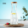 Water decanter 1 litre Glass and cork lid