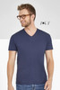 T-shirt V neck Men's Jersey 190g 100% semi combed ring spun cotton IMPERIAL