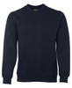 A navy V-neck fleece jumper with long sleeves and a fitted design. It features a small branding logo.