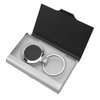 Ebony Key Ring Business Card Holder Set