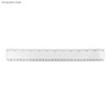 A transparent clear plastic ruler measuring 30cm, featuring measurement markings along its length.