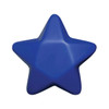 A blue star-shaped stress toy with a smooth surface and no visible branding.