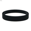 A black silicone wristband with a smooth texture, designed for exhibitions and events.