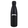 A drink bottle with a sleek black design and a white logo. The bottle has a 600ml capacity.