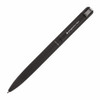 A metal Bullet Pen in black with a sleek design and a logo on the barrel.