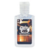 A clear 30ml hand sanitiser gel with 75% ethyl alcohol, featuring a logo on the front.