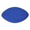 A blue 135mm Spyro Football with a smooth design and a logo on one side.
