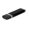 A sleek black Quadra 4GB Flash Drive with silver accents.