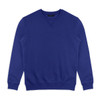 A classic unisex sweatshirt in a vibrant royal blue colour, featuring a crew neck and long sleeves.