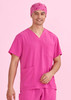 Unisex Pink Printed Scrub Cap