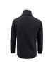 A men's heavy weight fleece jumper in black, featuring a high collar and long sleeves. It has a logo on the back.