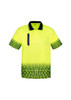 Mens Hi Vis Tracks Short Sleeve Polo