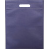 A navy blue non-woven tote bag with a top handle and no visible branding.