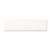 A sleek white pen case featuring a minimalist design and a small opening. It includes a branding logo.