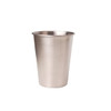 A stainless steel cup with a shiny finish, holding 350ml, featuring a simple design and no visible branding.