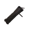 A black storage bag designed for a small car shade umbrella, featuring a drawstring closure.