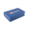 A blue gift box featuring a logo, designed for the Pepsi Superior Gift Set. Suitable for office and business gifting.