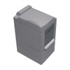 A grey photocopier-shaped stress reliever with a simple design and no additional text or logos.