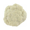 A cauliflower-shaped stress reliever in off-white, resembling a realistic vegetable. Includes a logo.