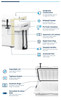 A 35L cooler box in white and grey features latches, a drainage plug, and tie-down slots for secure storage.