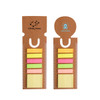 A Bookmark Ruler Sticky Note Pad featuring a ruler design with sticky notes in yellow, pink, green, and orange hues.