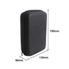 A sleek black large zipper case with dimensions of 180mm x 130mm x 60mm, featuring a smooth surface and a zipper closure.