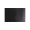 A black nylon logo mat with a textured surface, designed for office and business environments.