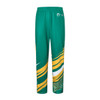 Unisex adult sports pants in vibrant green and yellow with a modern design and logo. Made from 100% polyester.