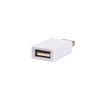 A white USB data blocker with a rectangular shape and a USB-A connector on one end. It features a logo.
