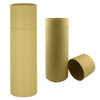A drink bottle gift tube in a beige colour, featuring a cylindrical shape with a removable lid.