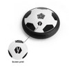 A Hover Soccer Ball in black and white, featuring a screen print design on the surface.