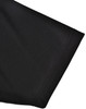 A black short-sleeve polo shirt featuring a sustainable poly/cotton blend and a contrasting detail.