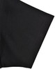 A black short-sleeved polo shirt featuring a contrast detail and a logo on the collar.