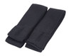 Black changeable apron straps with a textured finish, designed for workwear use. The image includes a branding logo.