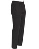 Men's functional chef pants in black, featuring an elastic waistband and pockets, with a logo present.