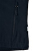 A black ladies softshell jacket featuring a zip pocket and a logo on the side.