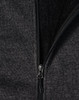 A ladies' grey bonded fleece jacket featuring a zip closure and soft inner lining. It includes a logo on the fabric.