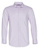 A light purple long-sleeve button-up shirt with a single chest pocket and a brand logo.