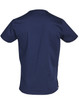 A navy blue men's scrub top featuring a simple design and contrasting colour elements on the side.