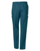 Unisex scrub pants in a teal colour, featuring an elastic waistband and side pockets.