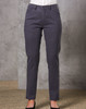 Ladies' Boston Chino Pants in dark grey, featuring a straight leg design and a logo detail on the waistband.