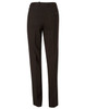 Women's black Flexi Waist Utility Pants in a poly/viscose stretch fabric, featuring a back pocket and a fitted design.