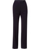 Women's utility pants in dark navy, featuring a flexi waist and made from poly/viscose stretch fabric.