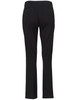 Black women's chino pants featuring a fitted design and two back pockets. The pants have a sleek, tailored look.