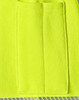 A bright fluorescent yellow jumper featuring two pockets on the front. The fabric appears durable and suitable for workwear.