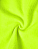 A bright yellow fabric material, displaying a swirling pattern, suitable for workwear applications.