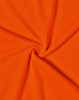 An orange fabric featuring a smooth texture, suitable for work polo shirts. It has a vibrant hue and a soft appearance.