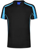 Men's Truedry Fashion S/S T-shirt in black with blue accents and a logo on the neckline.