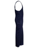 Men's cotton drill overall in navy, featuring an action back design and multiple pockets. Includes a logo.