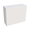 A plain white box with a flat lid, designed for storage or packaging.